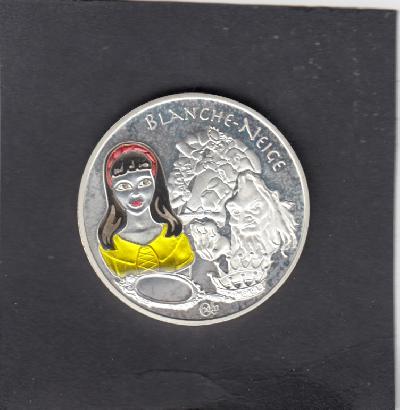 Beschrijving: 1,5 Euro SNOW WHITE coloured